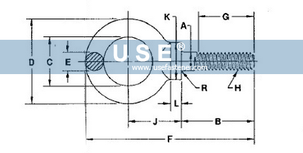 ASME B18.15 Forged Eyebolts Type 2